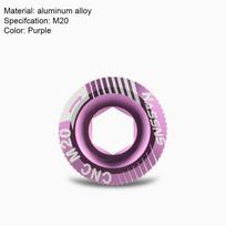 Bolt Bike Crank Cover Screw Bike Crank Arm Fixing Bolt Crank Bolt Cover Bicycle Crankset Nut purple-20M