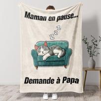 PRSTENLY Gift for mum, blanket gift for mum, gift idea for mum, birthday, Mother's Day, Christmas, Mother's Day Size: 75*100cm, Weight: 230 GSM