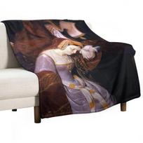 Anne Boleyn in the Tower by Edouard Cibot | The six Throw Blanket blankets and blankets Soft Blanket Furry Blanket Blanket Sofa Size: 75*100cm, Weight: 230 GSM