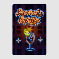 Aperol Spritz Neon Poster Metal Poster Garage Decoration Living Room Cinema Living Room Custom Tin Sign Poster 20X30CM