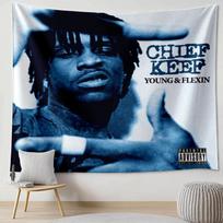 Hip-Hop Rapper Portrait Tapestry Fashion Living Room Bedroom Wall Hanging Cloth Dorm Street Style Home Decoration 100X70CM
