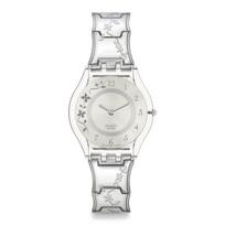 SWATCH Laikrodis 34mm CLIMBER FLOWERY SS08K100G Tylus Plonas Klasikinis [Swatch] Moteriškas mėlyna