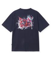 Brown Bless Splash Tag V2 Tee - Navy Navy/S