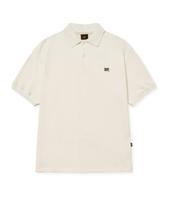 Brown Bless Tag Waffle Pique Tee - Cream Cream/L