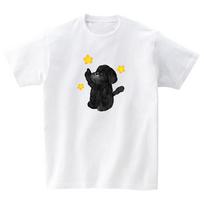 Awesome Us Black Dog And Star T-Shirts_4Color Cream/Xxl