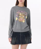 Musinsa Standard Woman Women'S Abloom Crew Neck Knit [Medium Grey] Medium Grey/Xs