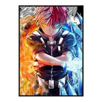 Japonijos anime „Mano herojus Academia“ Plakatų paveikslėliai Sienų piešinys Tapyba ant drobės miegamojo svetainei Namų apdailai „Cuadros“ 21cm×30cm NoFrame