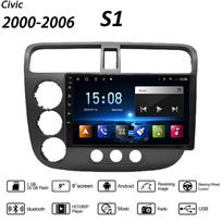 9 colių belaidis automobilinis radijas Carplay, skirtas Honda Civic 2000-2006 Android multimedijos vaizdo grotuvas GPS navigacija WIFI 2+32GB 1+16GB