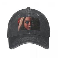 Scary Doll Cover Cowboy Hat Golf Hat Unisex Streetwear Sunscreen Visor Women'S Hat Unisex'S black