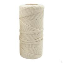Medvilninė susukta makramė styga 3mm/4mm 4mm
