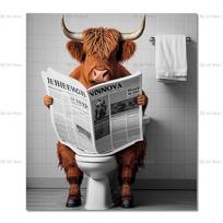 Linksmas gyvūnas vonios kambaryje Plakatas Žirafa Dramblys Orangutanas Zebras sėdi vonioje Drobė Tapyba Tualeto siena Meno nuotraukos 21x30cm No Framed