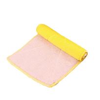 Double-sided Microfiber Dish towels Thickening Cloth Dish Kitchen Towels yellow