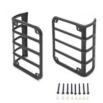 Jeep Wrangler Taillight Protector Guard Frame, Iron Anti-Rust Brake Light Lens juoda
