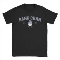 Korean Fashion KPOP FELIX BANGCHAN CHANGBIN HYUNJIN SEUNGMIN LEE KNOW Cartoon Print Crewneck Short Sleeve Cotton T-shirt S