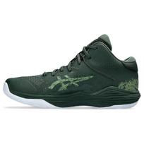 Asics Nova Flow 2 Round Toe Lace-Up Cushioning Breathable Mid-Top Basketball Shoes Men Sneakers Green 1063A071-300 43.5
