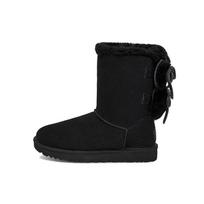 UGG Classic Double Bow Short Warm Durable Non-Slip Classic Double Bow Lined Mid-Calf Snow Boots Women boots Black 1127131-BLK 36