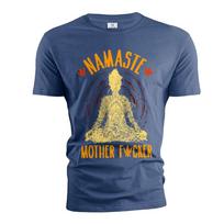 Men's Namaste Funny Shirt Offensive Joke Shirts Buddha Buddhist yoga shirts 4XL