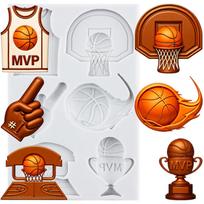 Baseball Cap Bat Silicone Molds Basketball Football Helmet Fondant Mold Cake Decorating Tools Cupcake Topper Candy Resin Clay Chocolate Gumpaste Mold pilka spalva