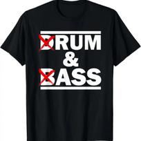 Funny Drum & Bass _ Rum & Ass Lovers T-Shirt S juoda