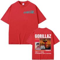 Rock Band Gorillaz Merch T Shirt Men Women Clothing Vintage Fashion High Street Tshirts 100 Cotton Oversized Cartoon Tee Shirt 2XL