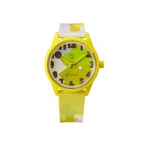SmileSolar Smile Analog Watch with Waterproof Urethane Collaboration Model with Textile Designer Masaru Suzuki Q&Q (Q&Q Solar) Solar-Powered Strap, sidabras