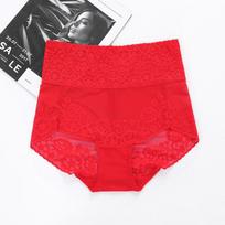 Women's High-Waisted Lace Tummy-Control Briefs - Seamless, Butt-Lifting, Sexy, Thin, Plus Size, Body-Shaping M
