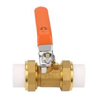Brass Pipe   Valve with Double PPR Hot Melt Fitting 3Celsius4   DN20