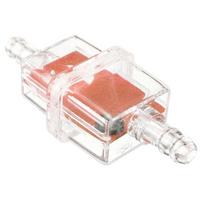 for Motorbike Moped Scooter Square Inline Motorcycle Oil Fuel Filter Vacuum Filtration Easy to Install raudona