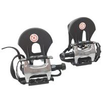 Commercial Spin Bike Pedals 9/16inch British Thread Nonslip Design Light Weight Plastic Aluminum for Indoor Cycling 1 black