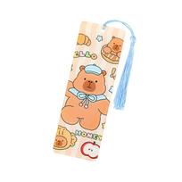 Acrylic Bookmarks Cartoon Capybara Book Markers Lovely Bookmarks with Tassels Page Marker Reading Bookmarks for Reading