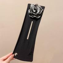 Exquisite Cloth Hair Bun Maker Flexible Hair Styling Tool Twist Hairstyle Bun Non-slip Flower Hair Clip Women Girls pilka