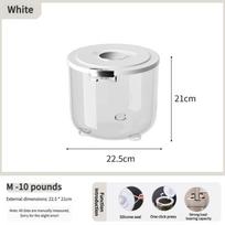 Sealed household rice bucket, insect proof and moisture-proof kitchen flour, grain, rice storage box, storage tank,5kg/10kg/15kg