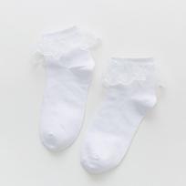 Soft Comfortable Cotton Lace Lolita Women Ankle Socks Short Socks Princess Socks Frilly One Size