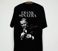 Signature Live Tour Frank Sinatra Shirt Short Sleeve Black Unisex Unisex T-Shirt L