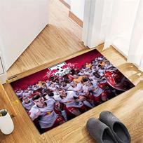 RB Leipzig Football Team Doormat, Soccer Club Logo Non-Slip Floor Mat 40x60cm( 15x23in )