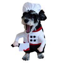 Lovely Dog Chefs Outfit Pretend Knifed Costume Soft Washable Fabric For Small Media Large Dogs Make Up M