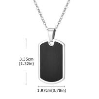 Vnox Dog Tag Military Pendant Necklace for Men Boys, Stainless Steel Waterproof O-chain Collar, 19.7x33.5mm Casual Jewelry Gifts 50cm