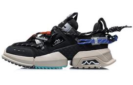 Li Ning GTX Tekstilė, Skaldyta Karvės Oda, TPU Amortizacija Neslystanti Atspari Dilimui Kvėpuojanti Atrama AGLQ135-1 39.5 black