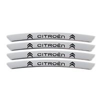 4Pcs Aluminum Car Badge Wheel Rim Stickers For Citroen C4 C3 C2 DS3 Berlingo Xsara Grand Car Styling Decoration Wheel Hub Decals