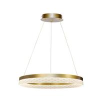 Pakabinamas šviestuvas Candellux Gloris LED auksinis apvalus su keičiamos spalvos apšvietimu