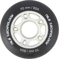 Ratukai riedučiams Nils Extreme 70x24 mm, 82A, juodi