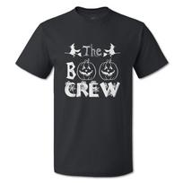 Funny Graphic T Shirts Halloween The Boo Crew Cotton Bats Top Frankenstein L