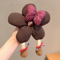 Cute Bun Rubber Bands Cartoon Cotton Filled Scrunchies Sweet Children's Hair Rope  Girls