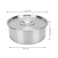 Rustless Steel Steaming Bowl Round Deep Bowl Egg Custard Bowl  Steamed Dish Preparation 15cm
