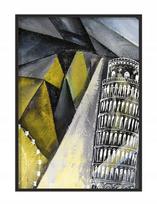 Obraz plakat w ramie 53x73 cm piza p1082