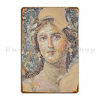 Venus Detail Mosaic Of Dionysus At Sepphoris Metal Plaque Poster Vintage Plaques Wall Mural Club Designs Tin Sign Poster 20x30cm（7.8x11.8inch）