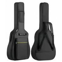 Acoustic Guitar Gig Bag 41 Inch 0.25 Inch Sponge Padding Water Resistent Dual Adjustable Shoulder Strap Guitar Case Black 41 Inch