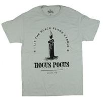 Hocus Pocus T-Shirt Men's I Lit The Black Flame Candle Short Sleeve Top XXL