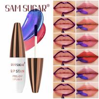 6pcs Peel-Off Lipliner Set, Natural Matte Waterproof Long Lasting Lip Stain, Transfer-Proof Lip Tint Liquid Lipstick Makeup 6pcs