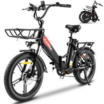 KAISDA K201 Heavy-Duty Adult Electric Bike 250W Motor 36V20.8AH Battery Maximum Weight Capacity 150kg Stable E-Bike Specially Designed for Snow Riding